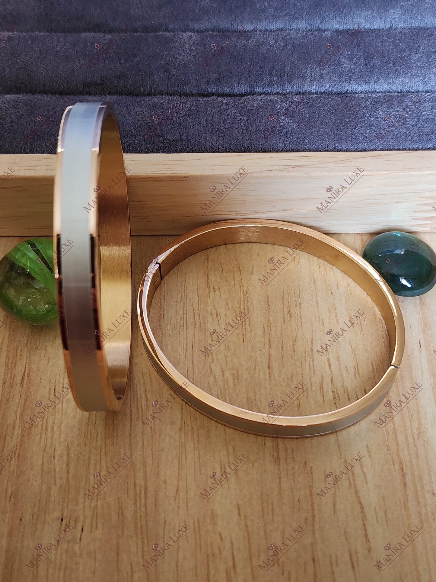 THE STERLING EDGE ROSE GOLD MEN'S KADA