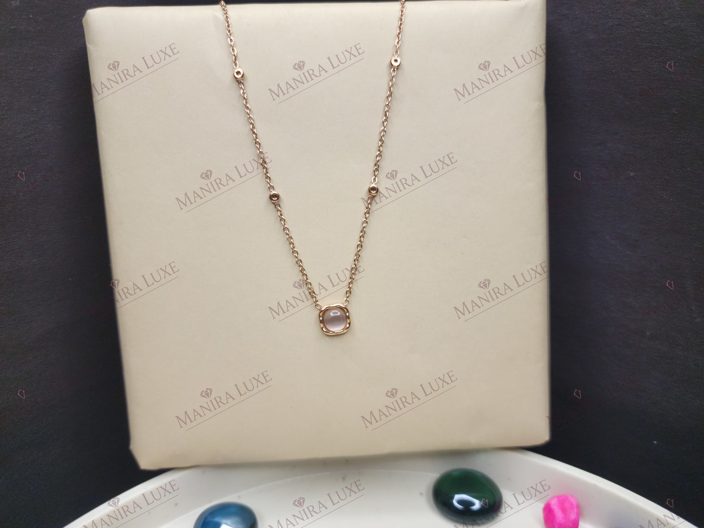 ROSE NEBULA ROSE GOLD NECKLACE