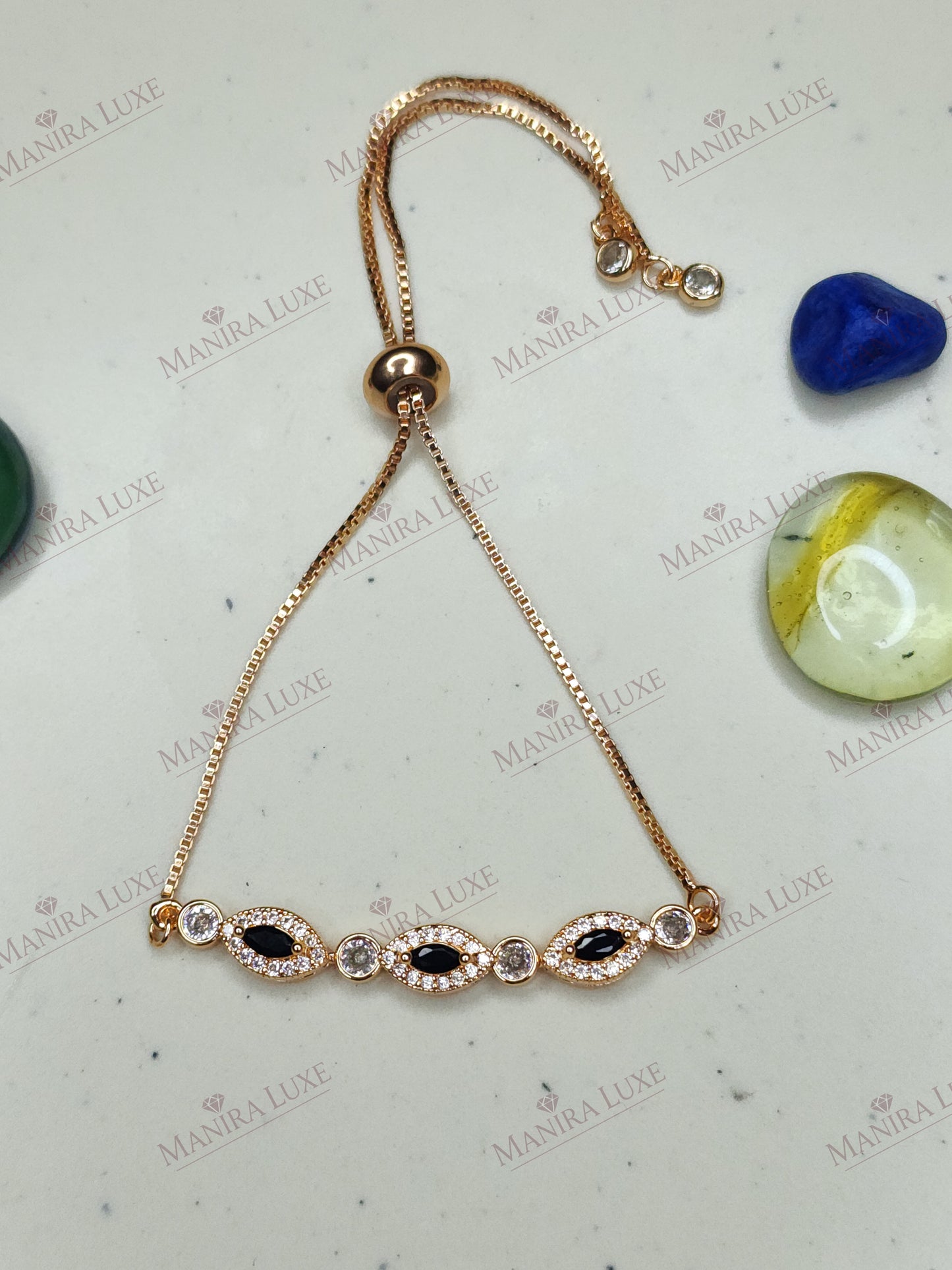 THE CRIMSON PETAL ROSE GOLD BRACELET