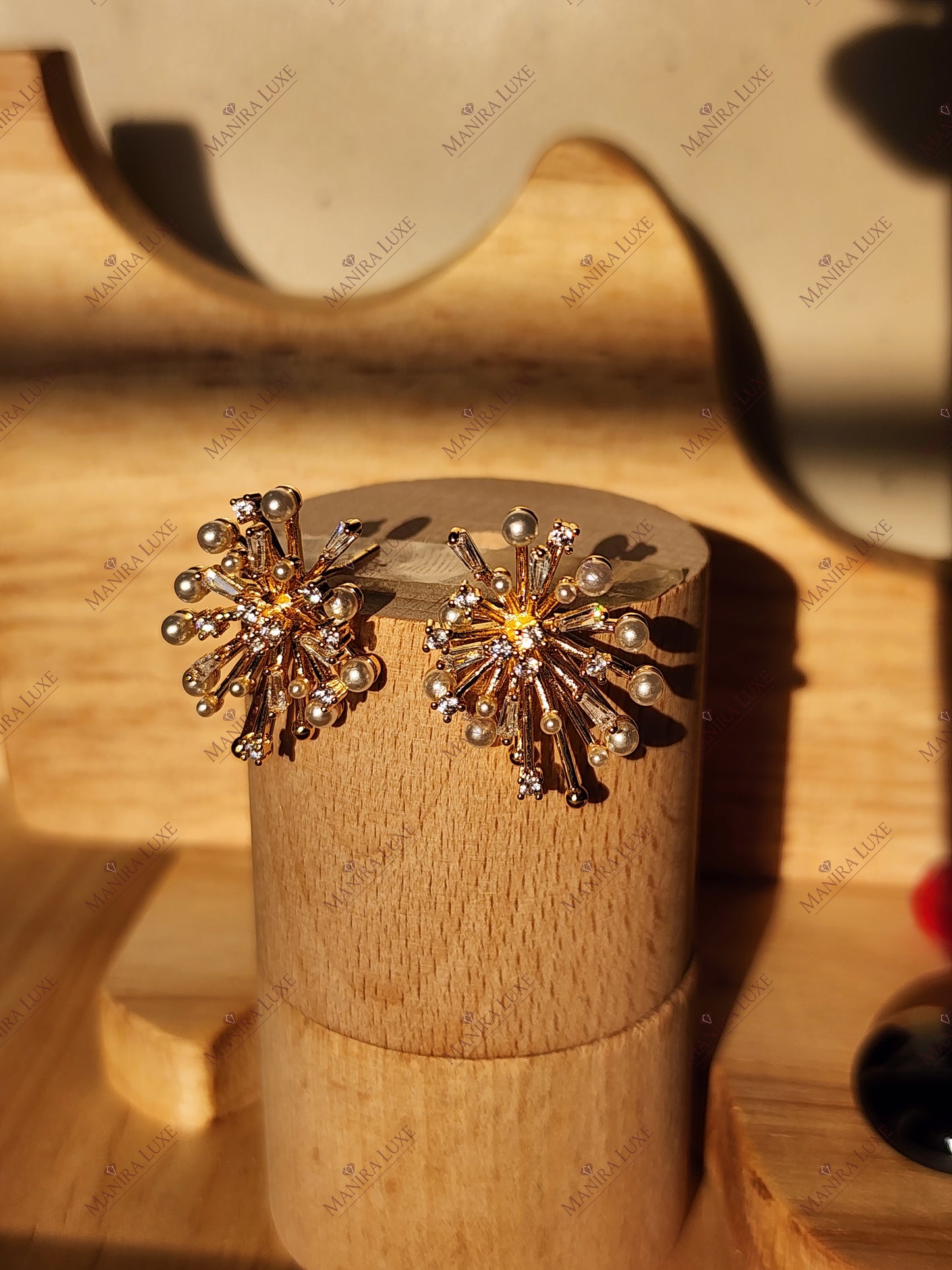 NOVA SPARKLERS GOLD EARRINGS