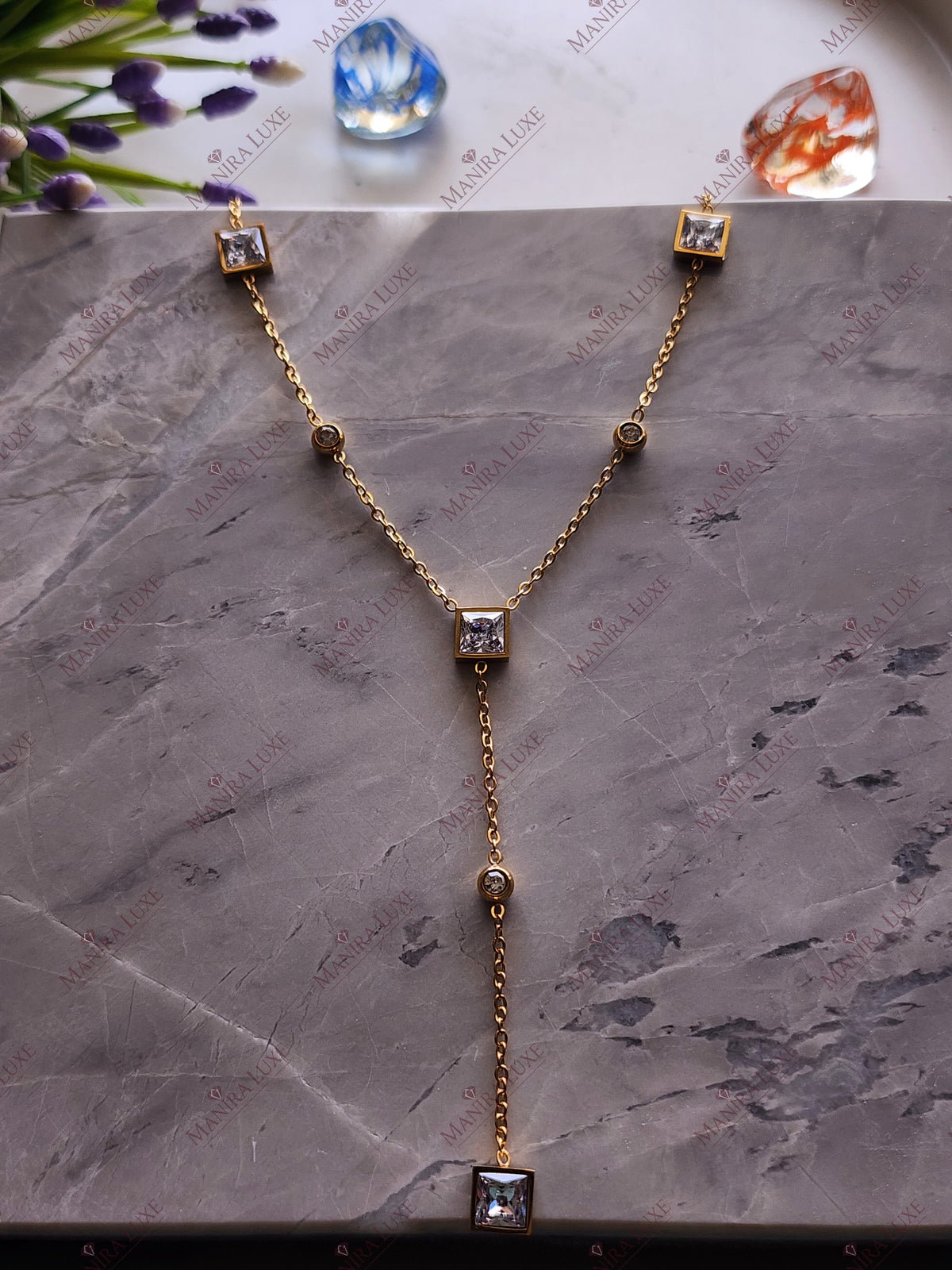 PRINCESS Y-LUXE GOLD NECKLACE