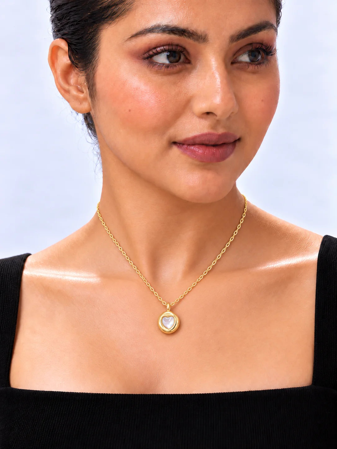 Delicate Gold Mother-of-Pearl Necklace