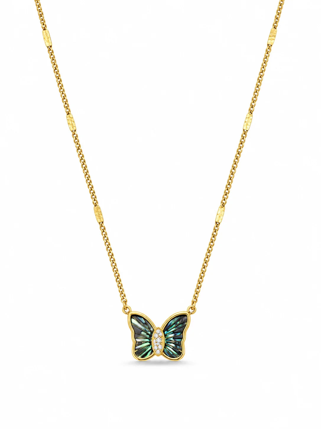 Iridescent Butterfly Necklace