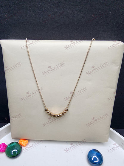 TESSELLA SMILE ROSE GOLD NECKLACE