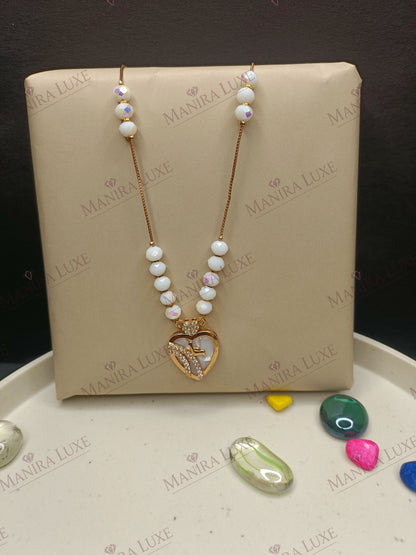 THE LOVE LOCKET MOP ROSEGOLD NECKLACE
