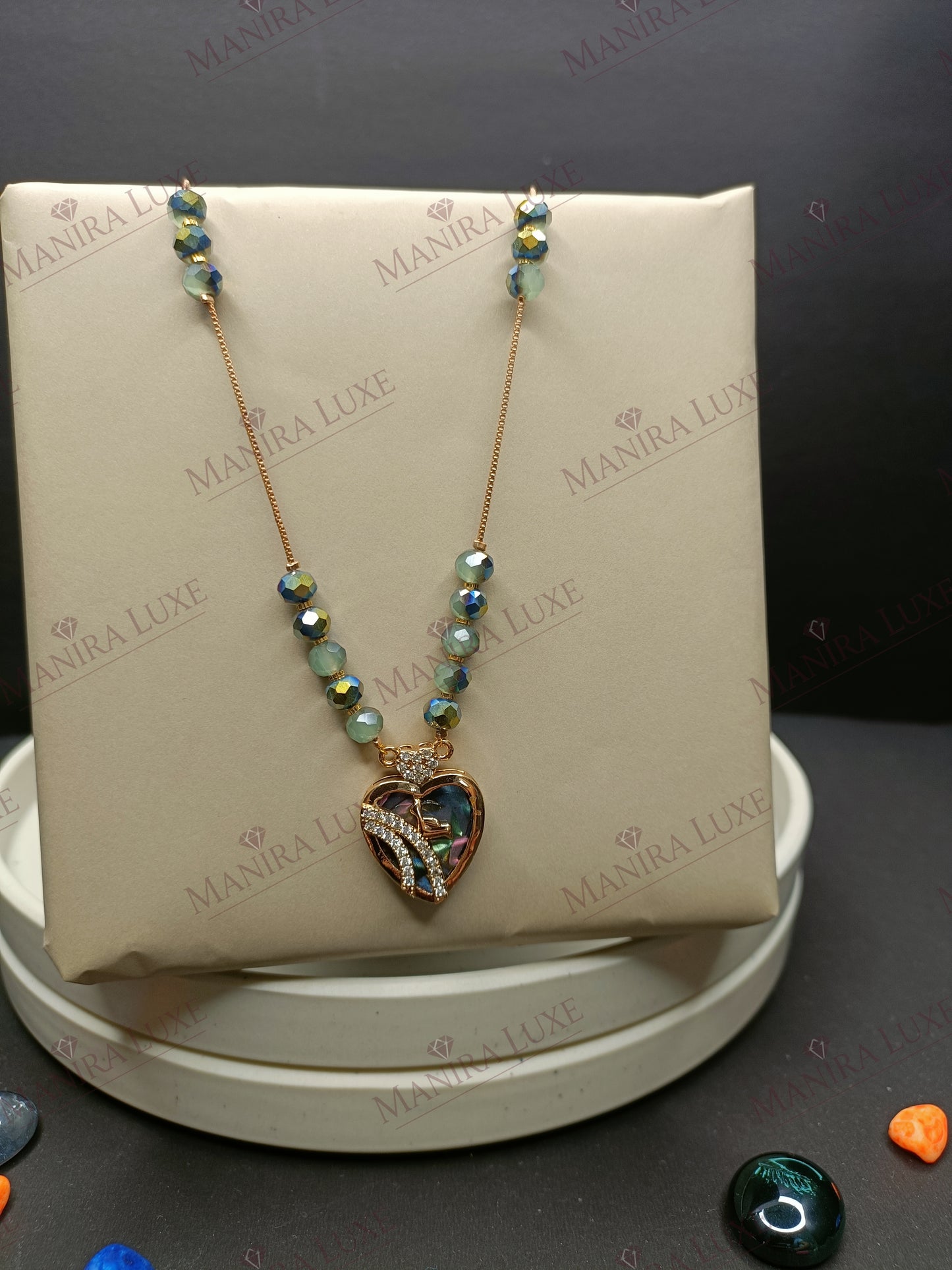 THE LOVE LOCKET MOP ROSEGOLD NECKLACE