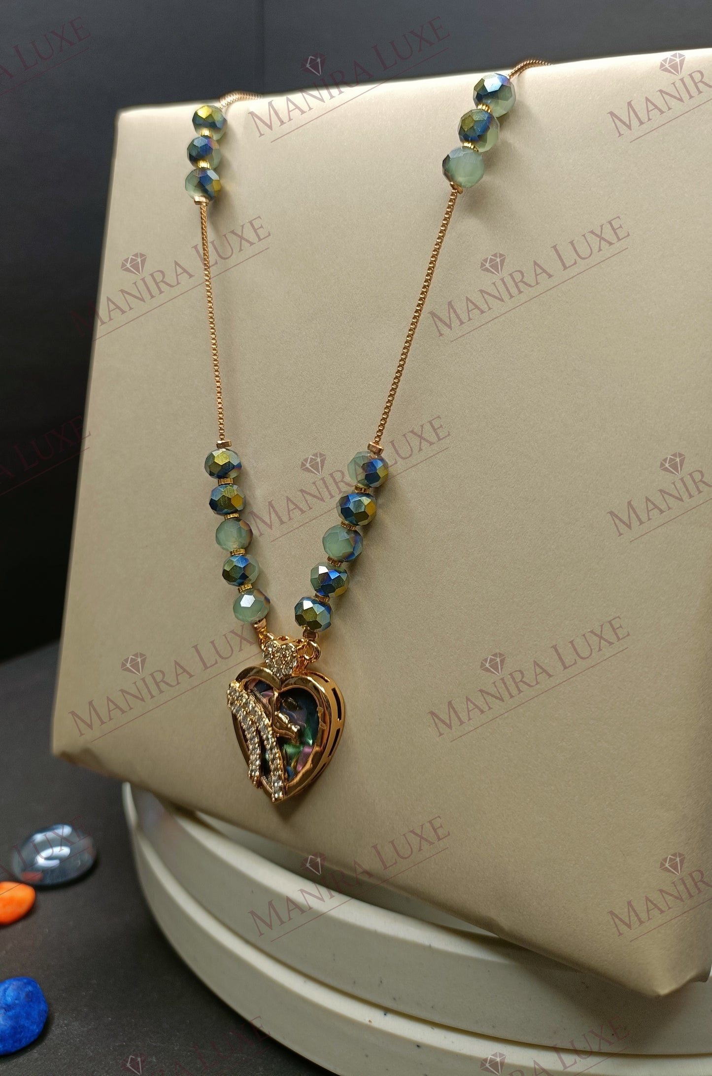 THE LOVE LOCKET MOP ROSEGOLD NECKLACE