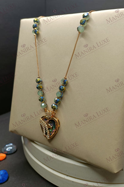 THE LOVE LOCKET MOP ROSEGOLD NECKLACE