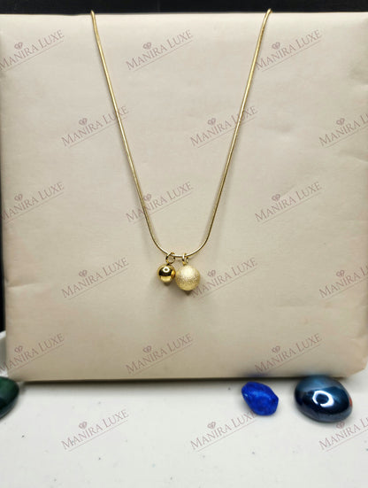ORBITAL BOND GOLD NECKLACE