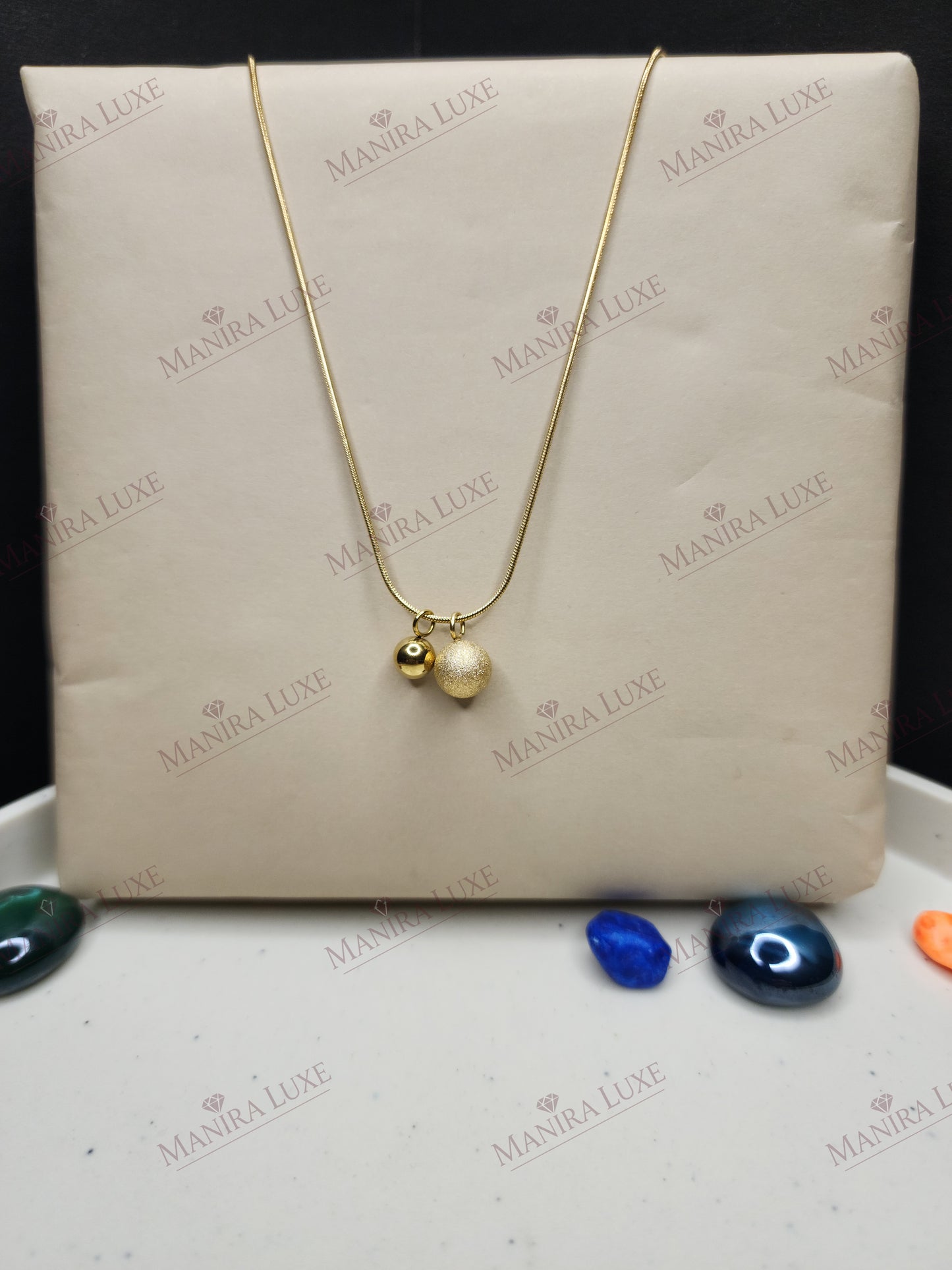 ORBITAL BOND GOLD NECKLACE