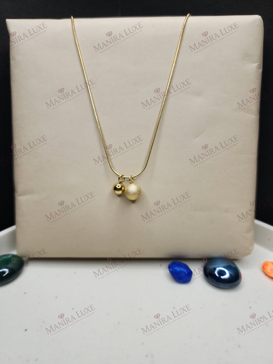 ORBITAL BOND GOLD NECKLACE