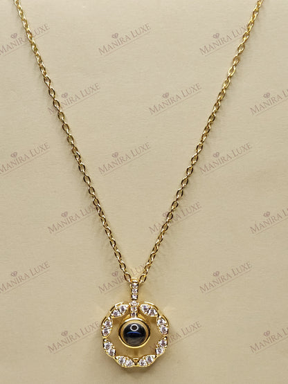 PETAL PRISM GOLD NECKLACE