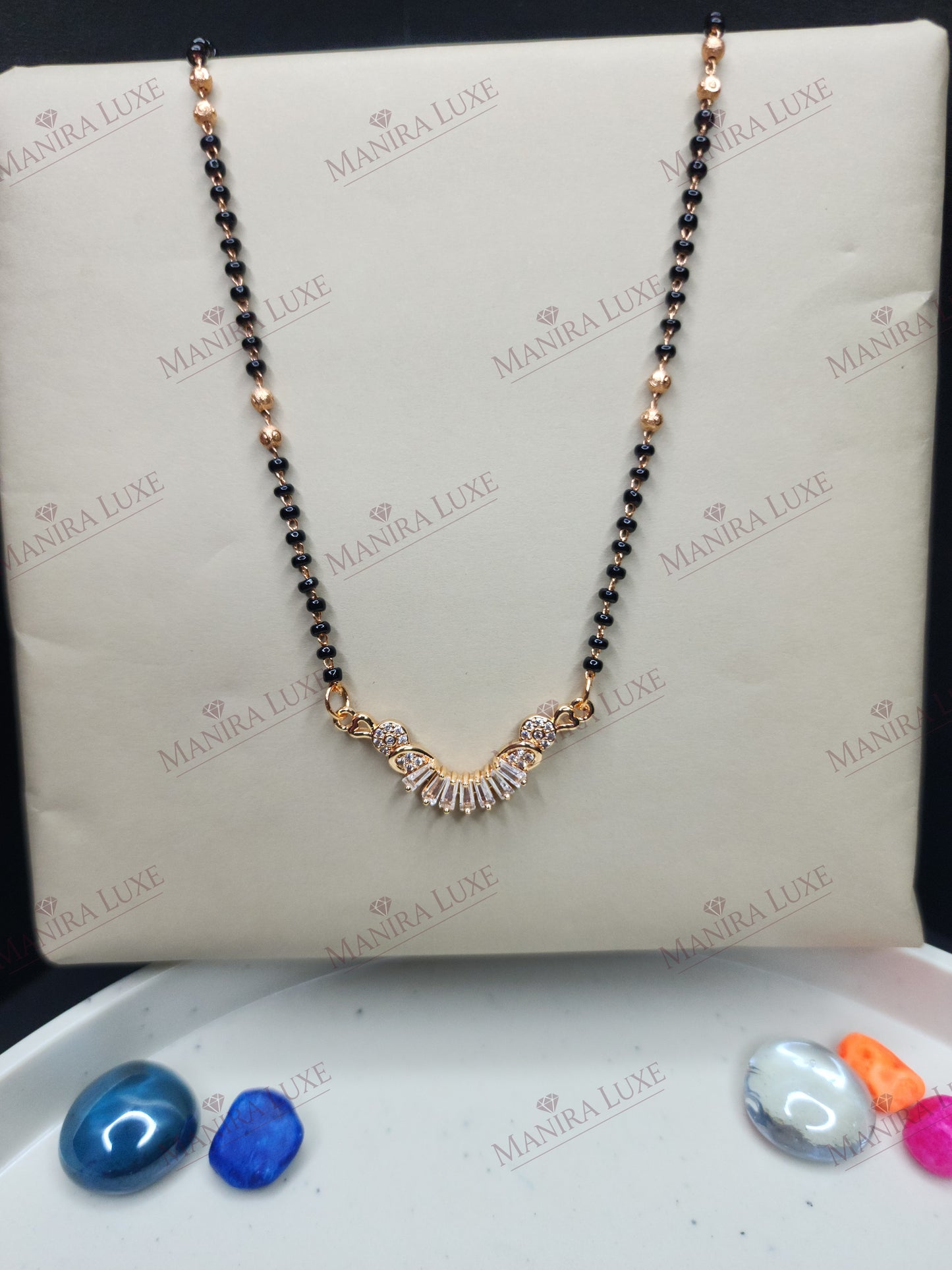 SWARNA REKHA ROSE GOLD MANGALSUTRA