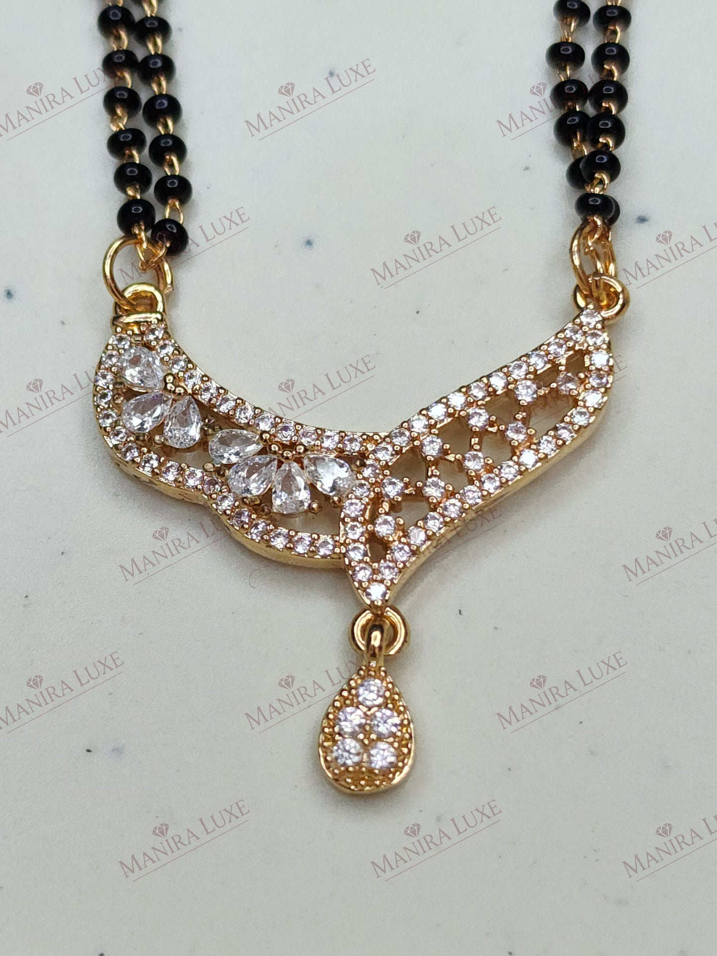 AURA ARC ROSE GOLD MANGALSUTRA