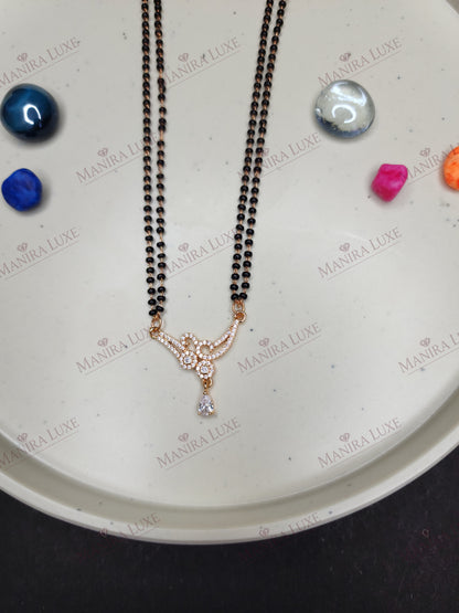 ROSEWOOD PETAL ROSE GOLD MANGALSUTRA