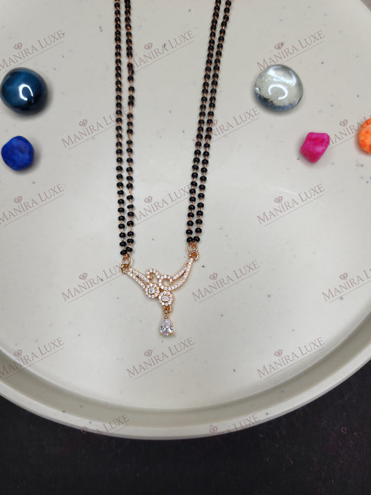 ROSEWOOD PETAL ROSE GOLD MANGALSUTRA