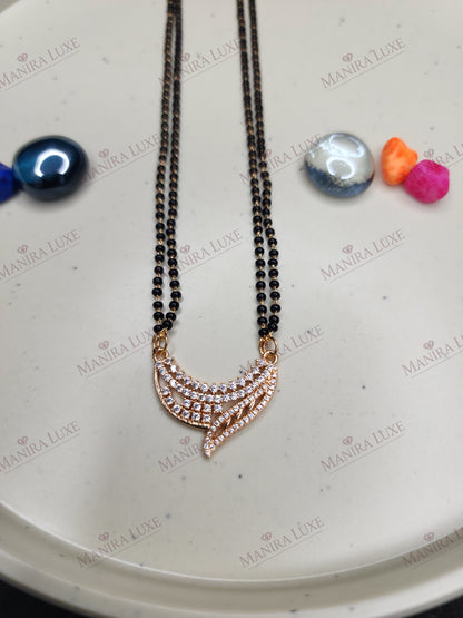 ZIYA CRESCENT ROSE GOLD MANGALSUTRA