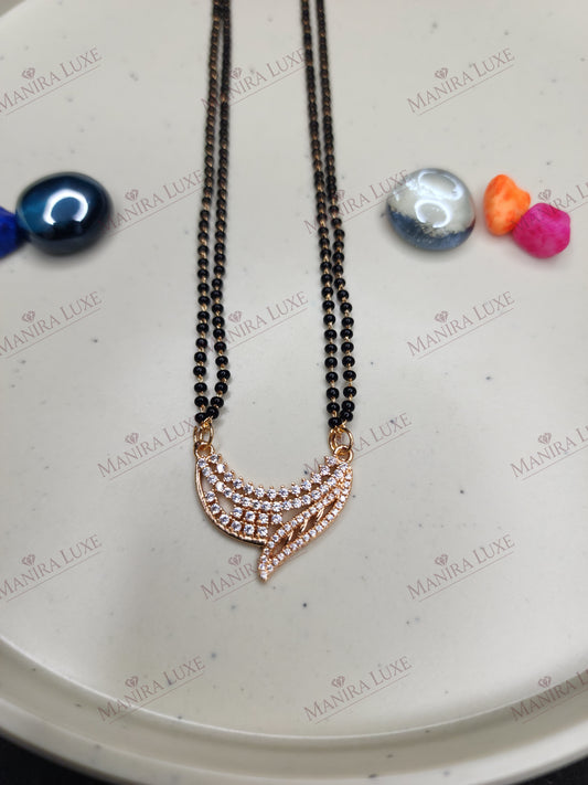 ZIYA CRESCENT ROSE GOLD MANGALSUTRA