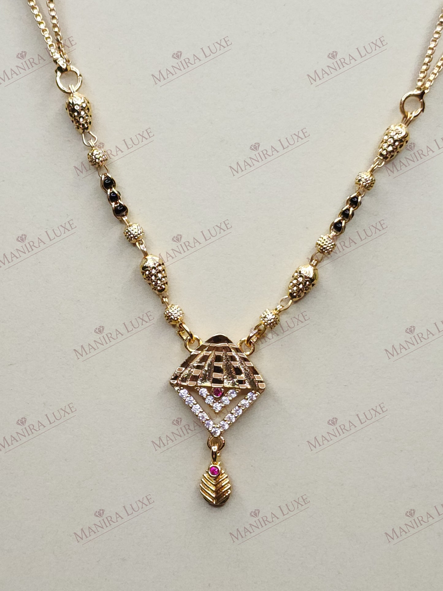 THE PRISM PETAL GOLD MANGALSUTRA