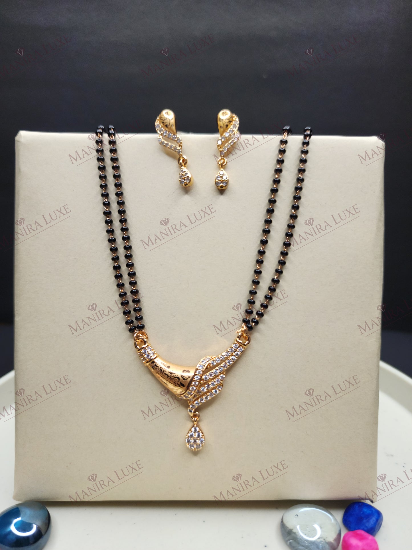 LEAFY ALLURE ROSE GOLD MANGALSUTRA