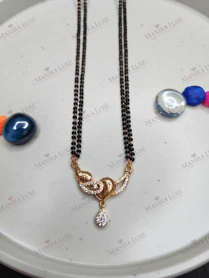 THE VERDANT SPARK ROSE GOLD MANGALSUTRA