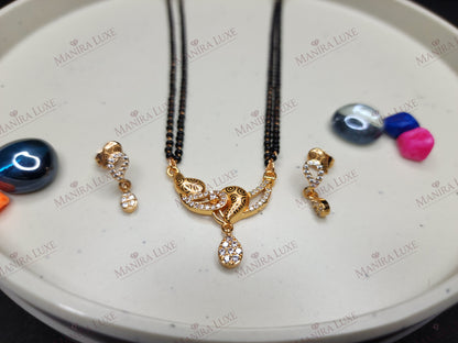 THE VERDANT SPARK ROSE GOLD MANGALSUTRA