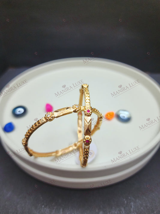 ARANYA ARKA GOLD BANGLES