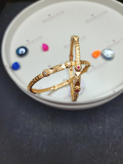 ARANYA ARKA GOLD BANGLES