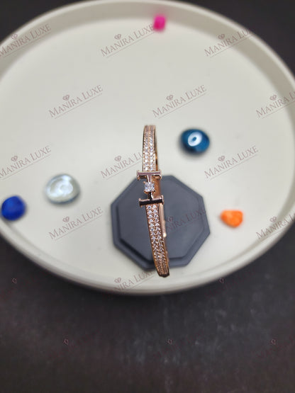 INFINITE INITIAL ROSE GOLD BRACELET