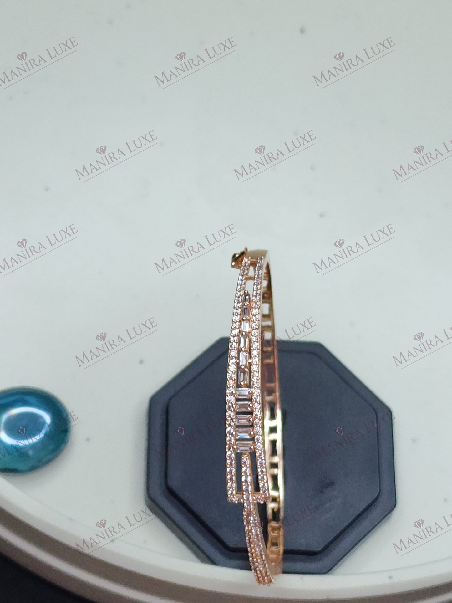 LUXE LATTICE ROSE GOLD BRACELET