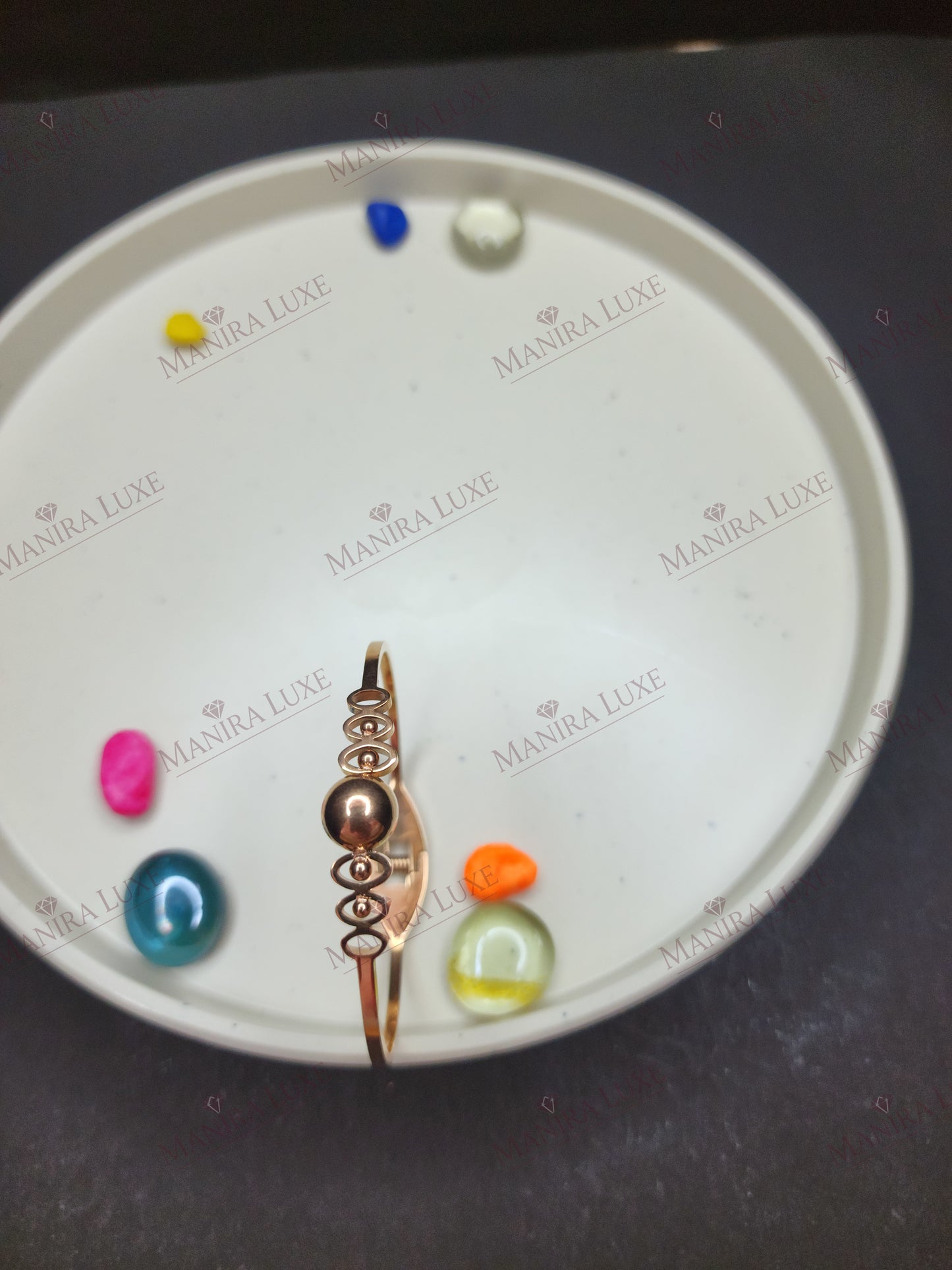 THE HALO LOOP ROSE GOLD BRACELET