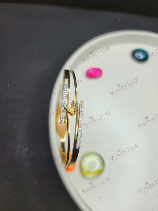 AMBER WING LATTICE ROSE GOLD BRACELET