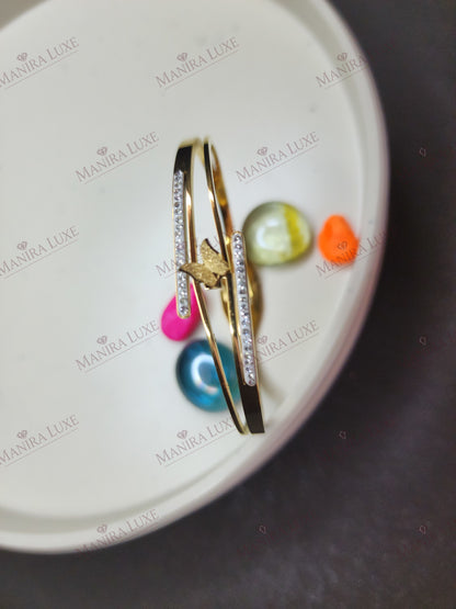 AMBER WING LATTICE ROSE GOLD BRACELET