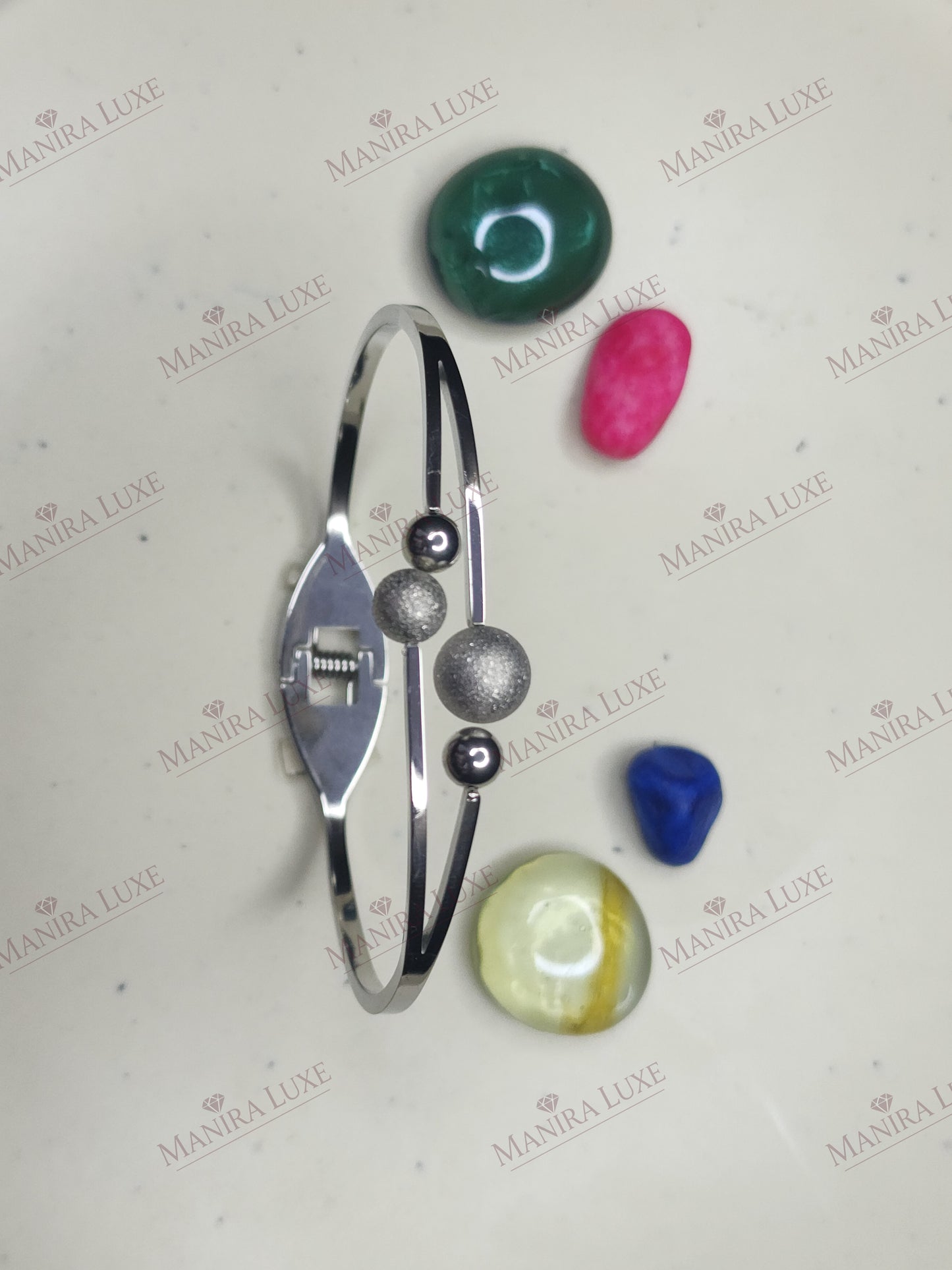 COSMIC DEWDROP SILVER BRACELET