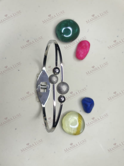 COSMIC DEWDROP SILVER BRACELET