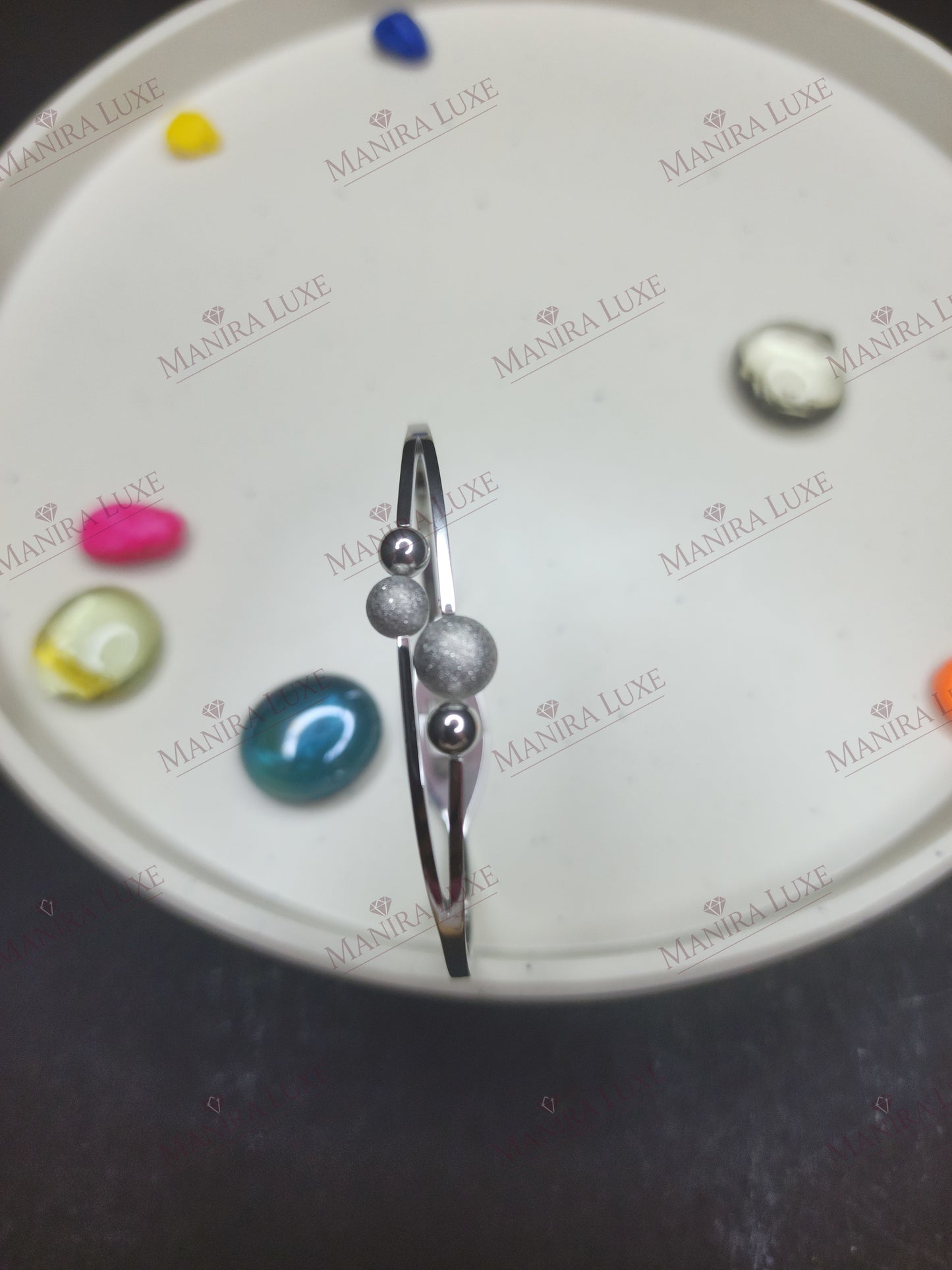 COSMIC DEWDROP SILVER BRACELET