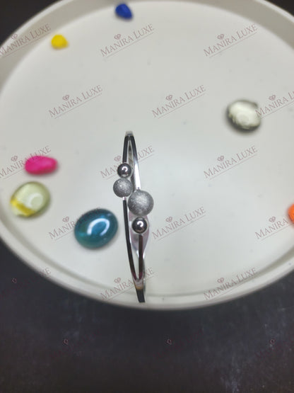 COSMIC DEWDROP SILVER BRACELET