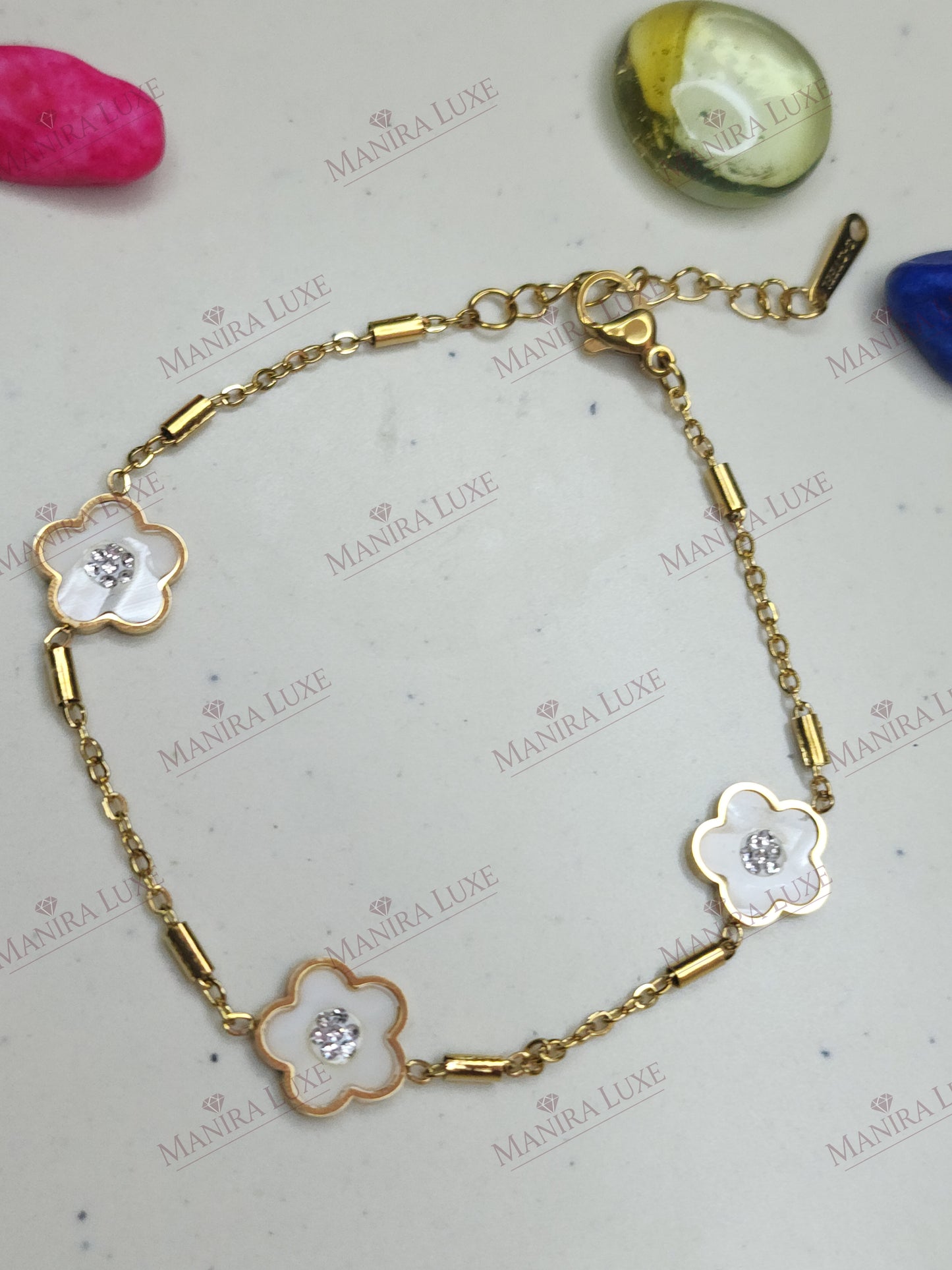 PETAL PRISM GOLD BRACELET