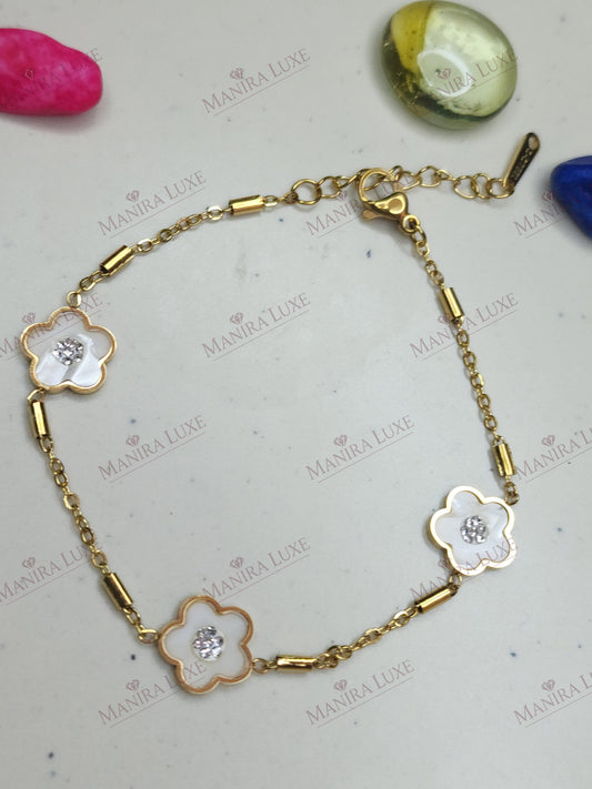 PETAL PRISM GOLD BRACELET