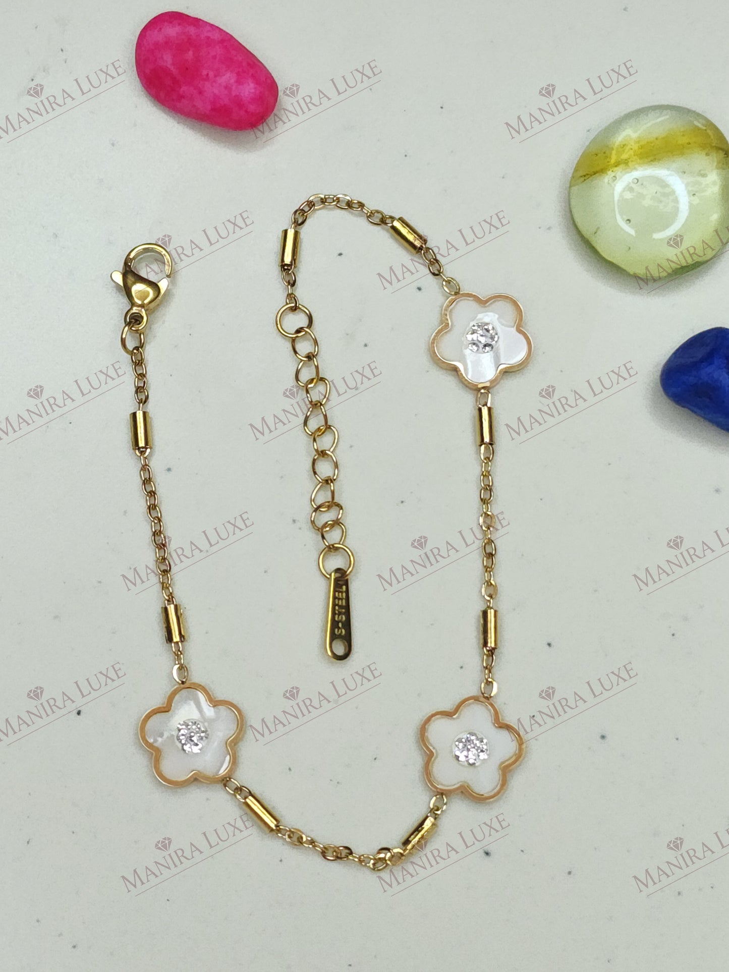 PETAL PRISM GOLD BRACELET