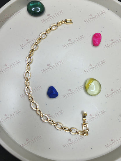 OVAL HARMONY ROSE GOLD BRACELET