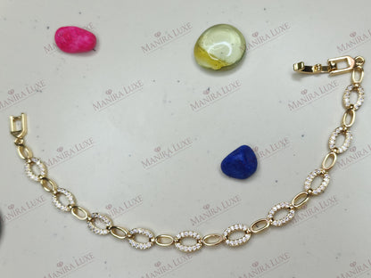 OVAL HARMONY ROSE GOLD BRACELET