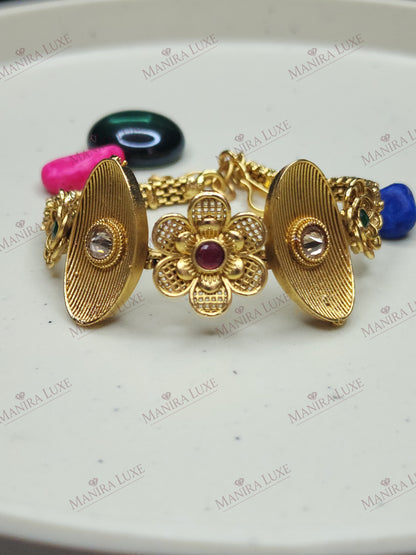 MAHARANI FLORA GOLD BRACELET