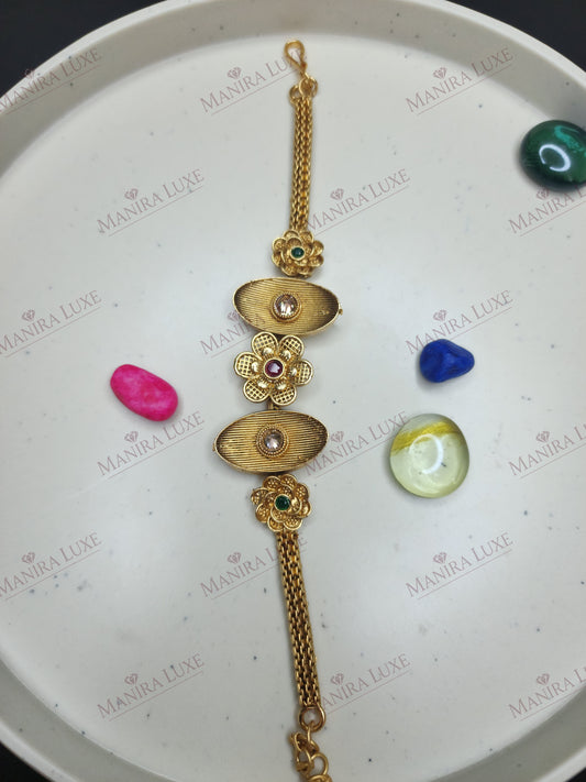 MAHARANI FLORA GOLD BRACELET