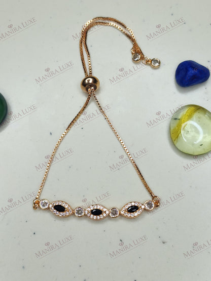 THE CRIMSON PETAL ROSE GOLD BRACELET