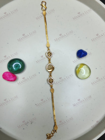 VEDIC VINE  GOLD BRACELET