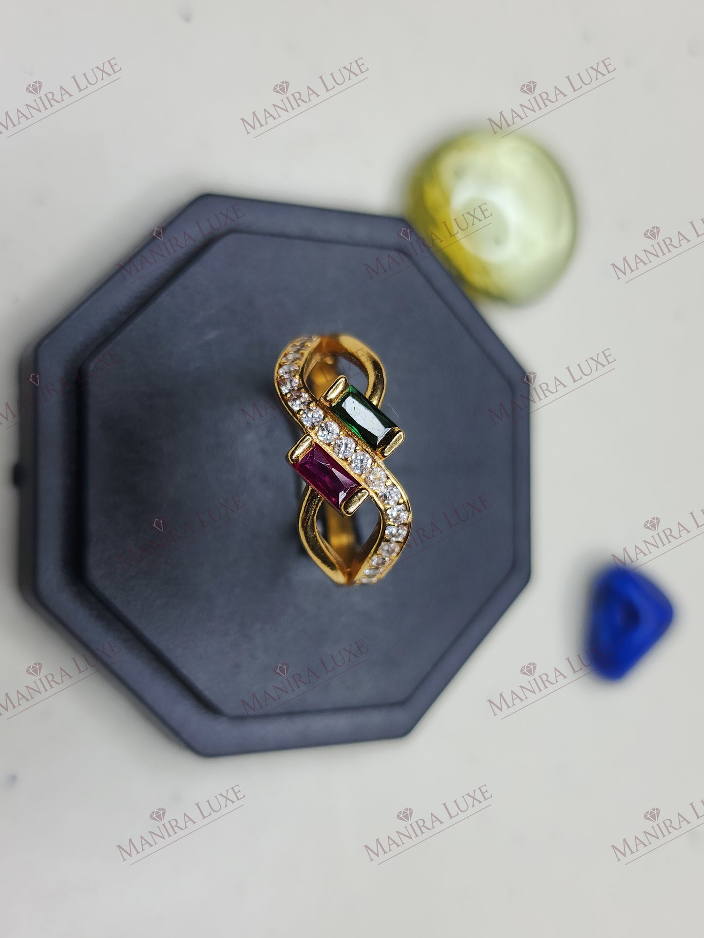 THE VERDANT EMBER GOLD RING