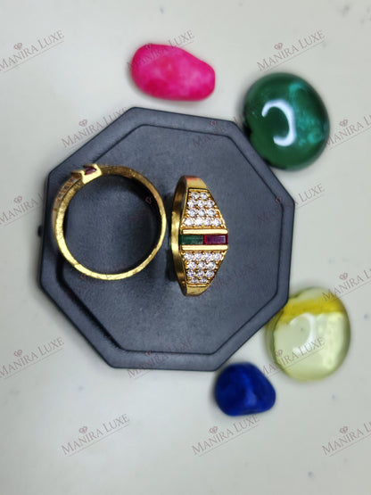 SOLAR FLORA GOLD RING