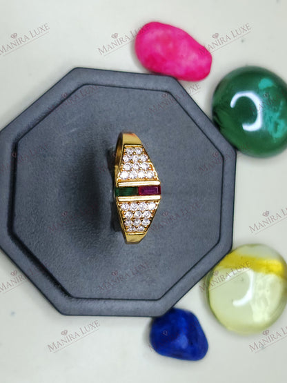 SOLAR FLORA GOLD RING
