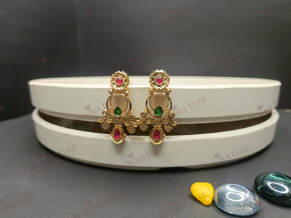 GOLDEN GRACEFUL FAWN BRASS GOLD NEW HERITAGE LOOK MALA SET